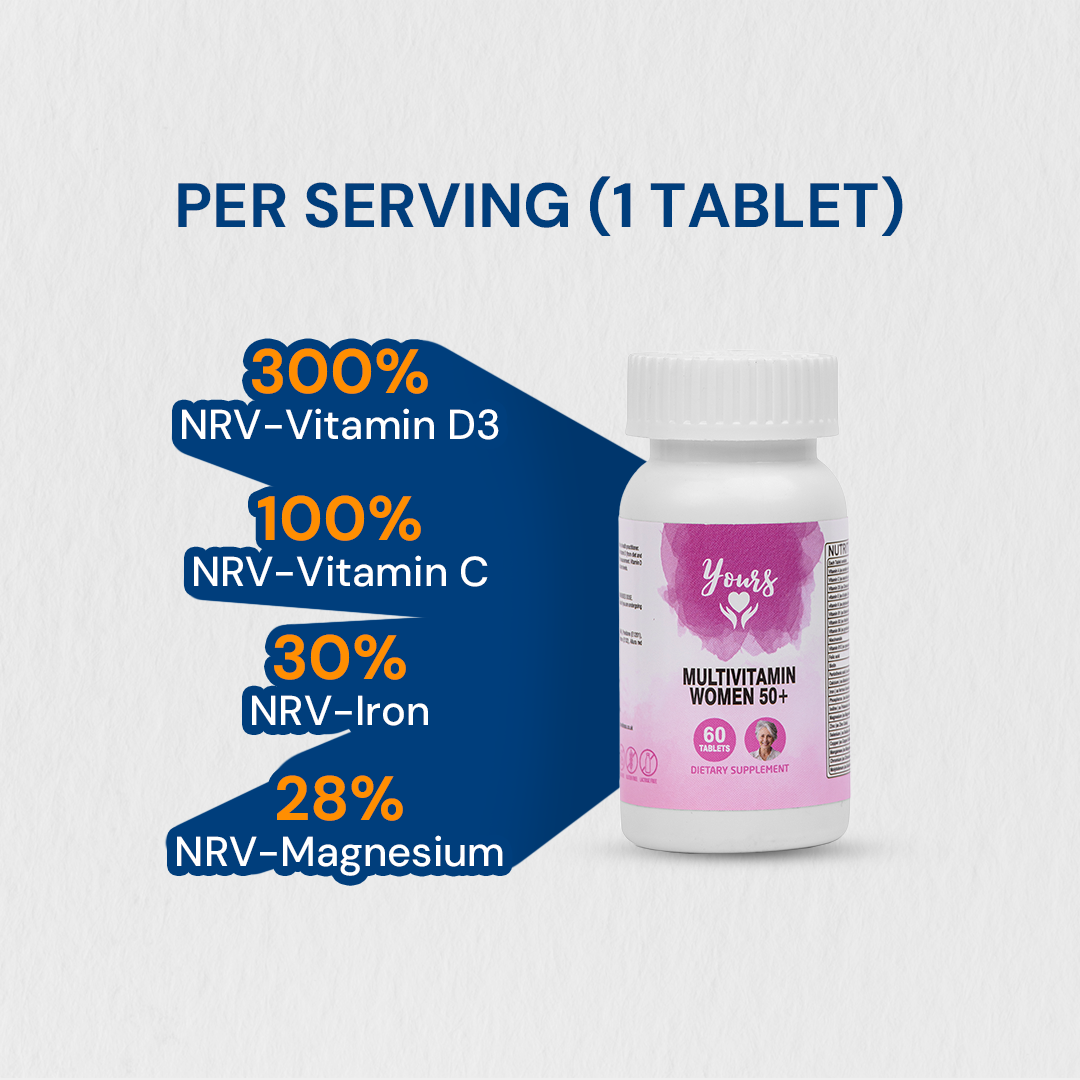 Multivitamin women 50+ age 1 table 