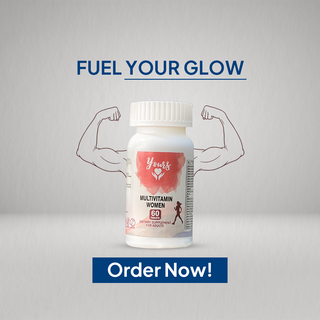 Multivitamin for women with 'Fuel Your Glow' Order Now!' 