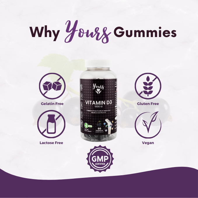 Yours Vitamin D3 Gummies