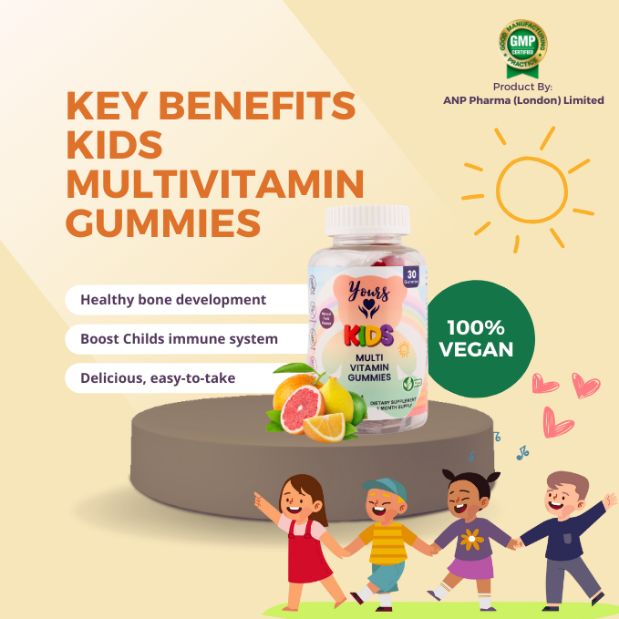 Yours Multivitamin Kids Gummies - Boosts Immunity System and Energy