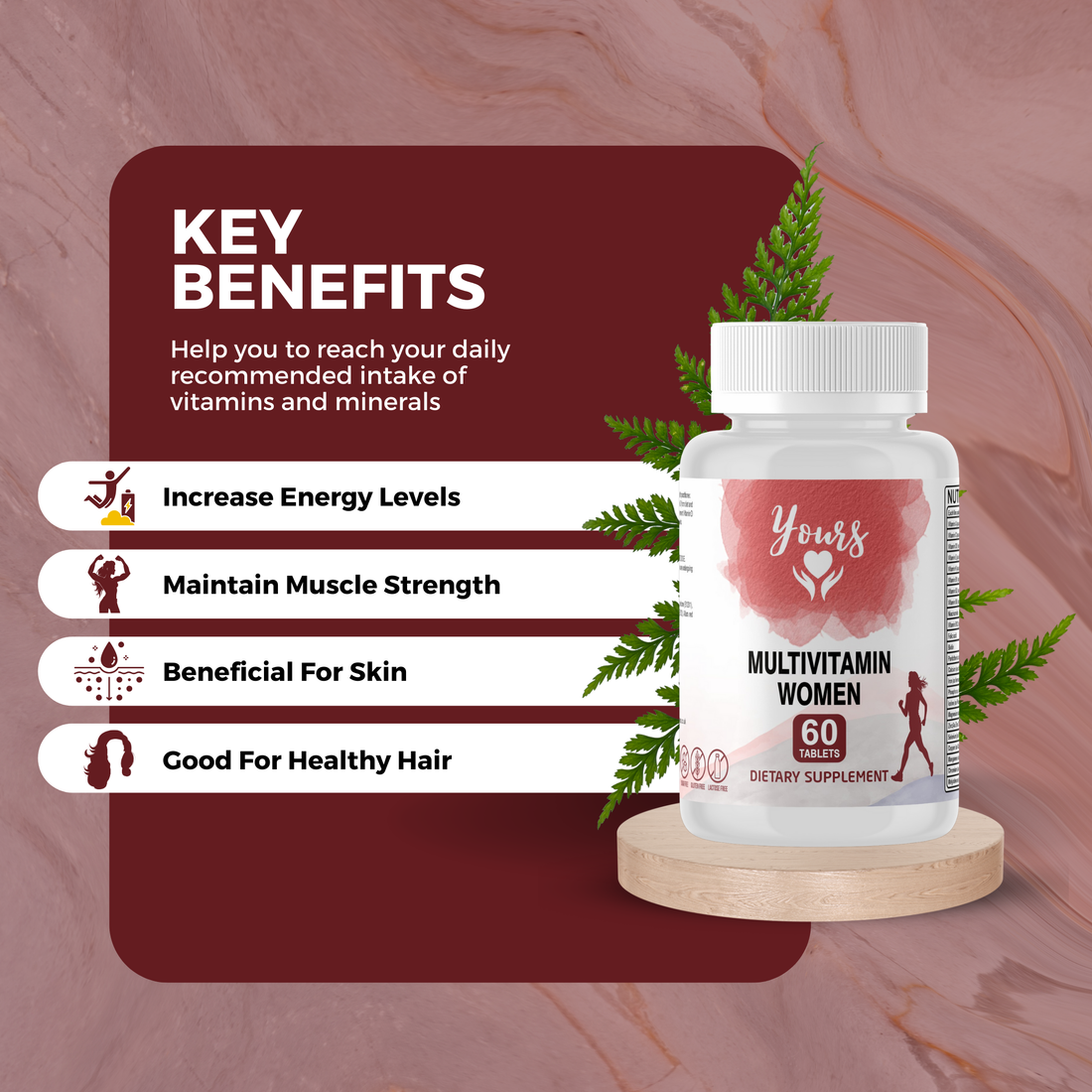 Yours Multivitamin Women Immunity Strength and Skincare