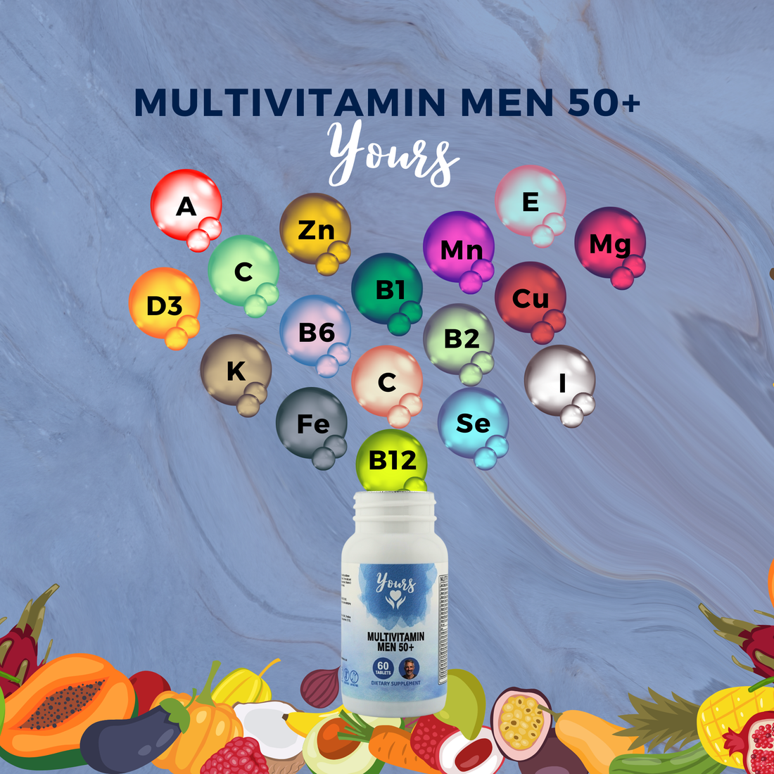 Yours Multivitamins Men 50+